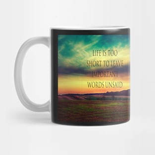 Important Words landscape Mug